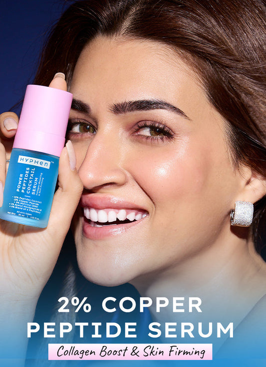 Hyphen 10% peptide with 2% copper peptide face serum - back-of-pack ingredients panel