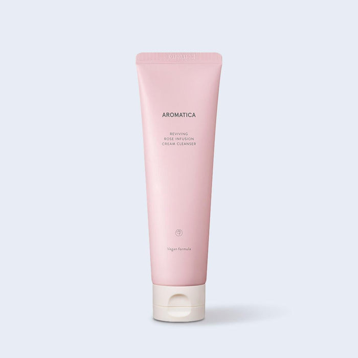 Aromatica Reviving Rose Infusion Cream Cleanser 145g - Komiko Beauty