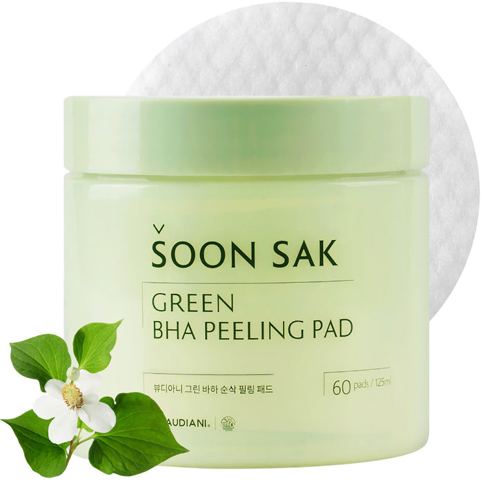 Beaudiani Green BHA Soon Sak Peeling Pad 60ea - Komiko Beauty