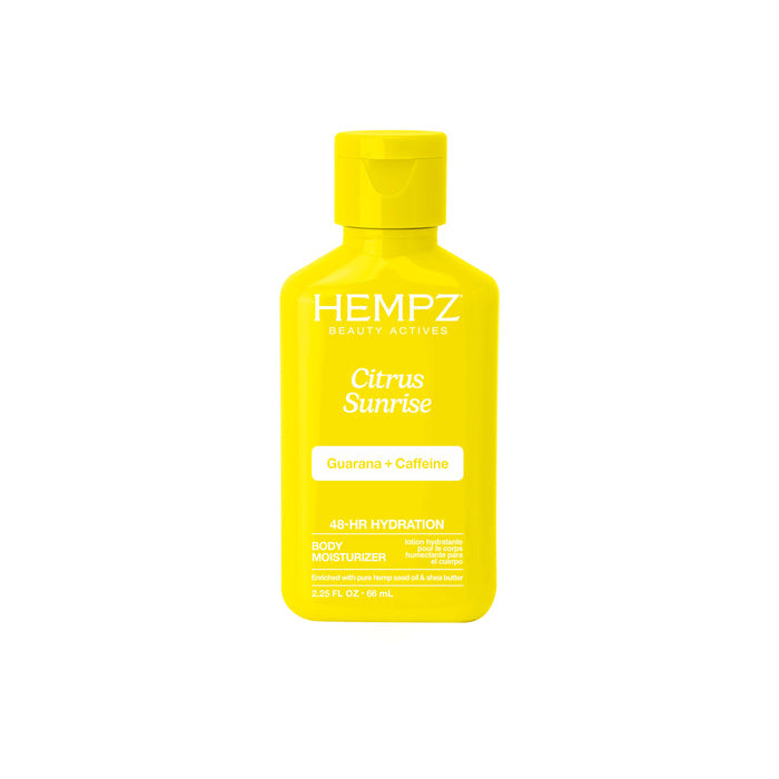 Hempz Travel-Size Beauty Actives Citrus Sunrise Moisturizing Body Lotion with Guarana + Caffeine
