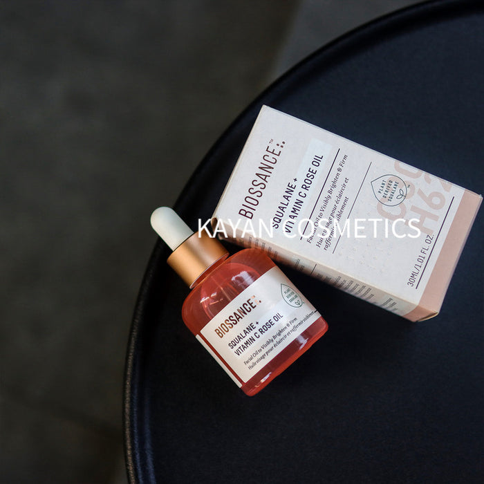 biossance 玫瑰油vc角鯊烷保濕滋潤抗氧化精華油30ml BIOSSANCE Squalane + Vitamin C Rose Oil