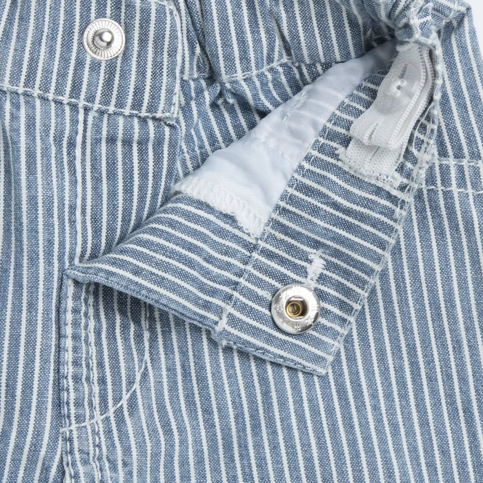 Boys Blue Striped Shorts