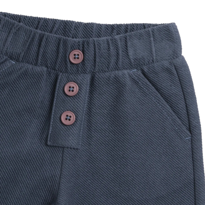 Boys Dark Light Blue Solid Trouser