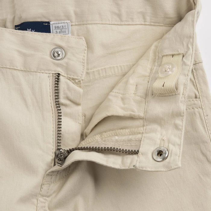 Boys Medium Natural Solid Trouser