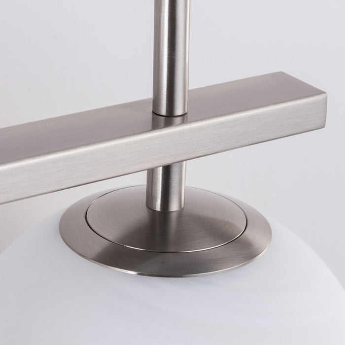 ETL 3-Light Dimmable Nickel Iron Bathroom Light Fixture with Cloud-Shaped Shade Lio