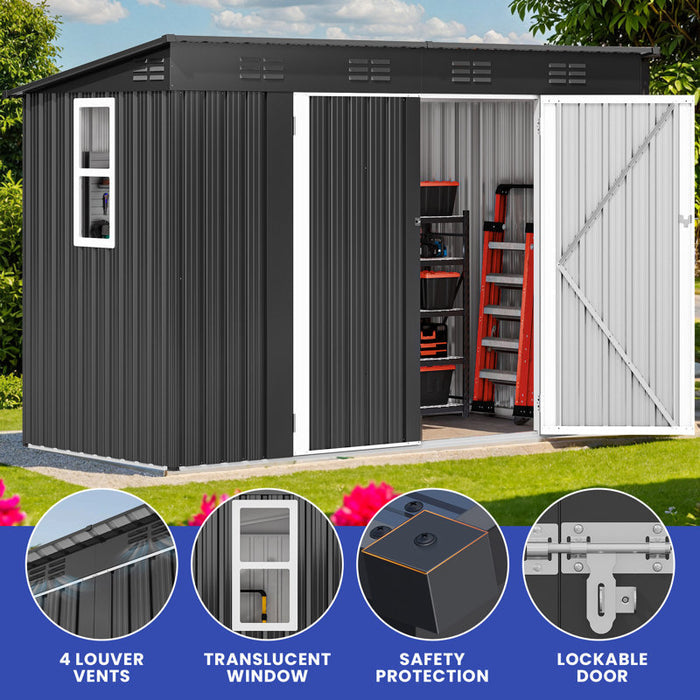 Galvanized Steel Storage Shed