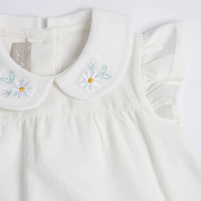Girls Bronze Embroidered Top