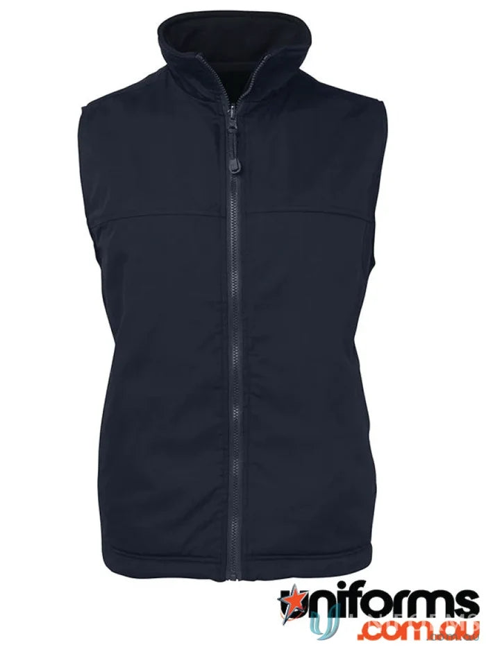 Navy blue JBs Reversible Vest with polar fleece lining and interchangeable zip