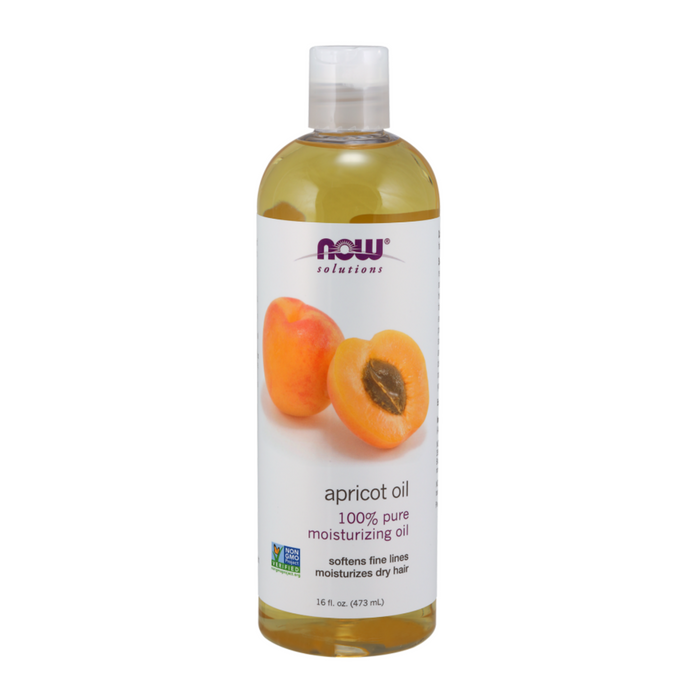 NOW FOODS SOLUTIONS Apricot Oil زيت المشمش النقي 100% من ناو