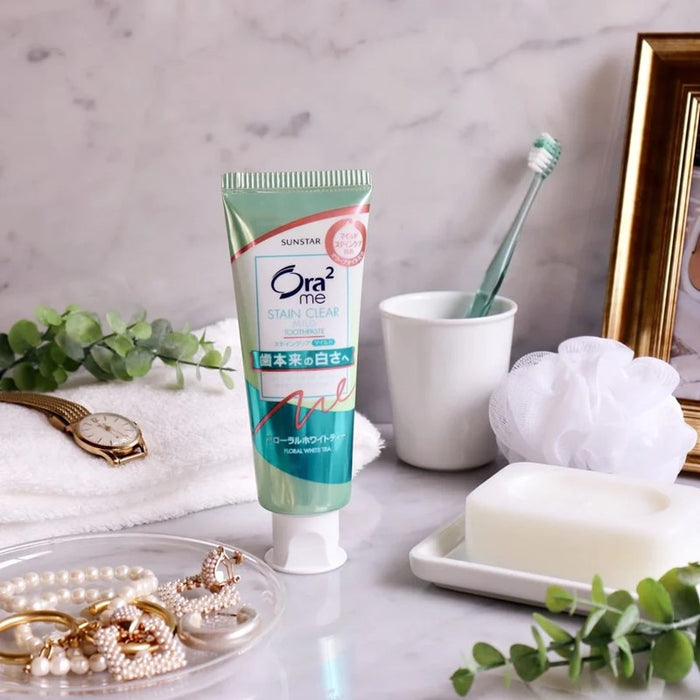 ORA2 Ora2 me Mild Stain Clear Toothpaste - Floral White Tea 125g | Isetan KL Online Store