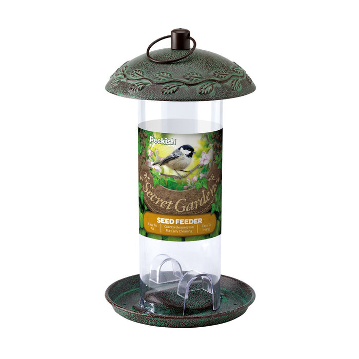 Secret Garden Bird Seed Feeder in packaging