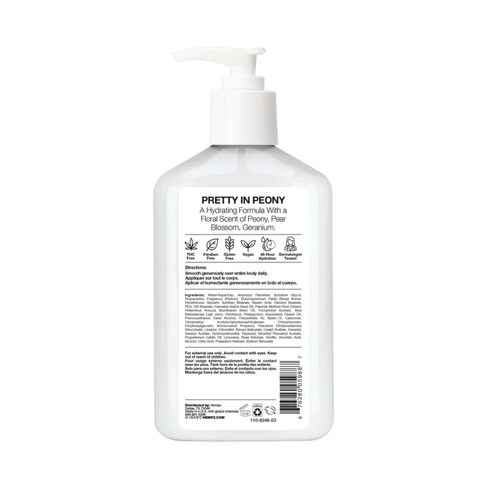 Hempz Peony Petals Body Moisturizer, rear