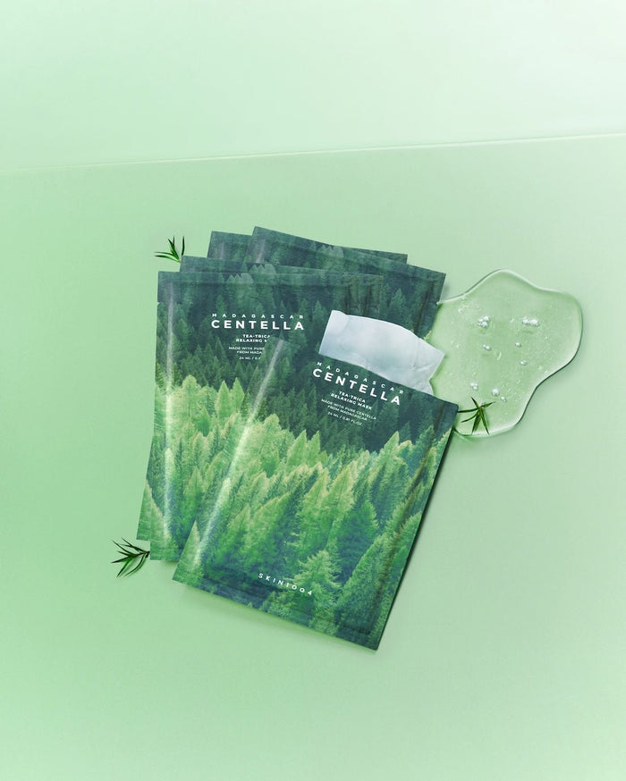 Skin1004 Madagascar Centella Tea - Trica Relaxing Mask 1ea*24ml - Komiko Beauty