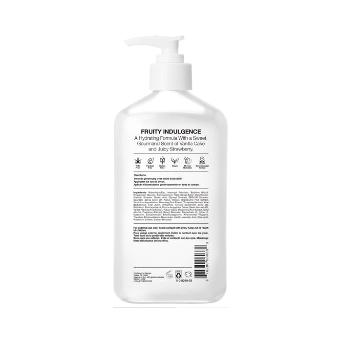 Hempz Strawberry Shortcake Moisturizing Body Lotion, Rear