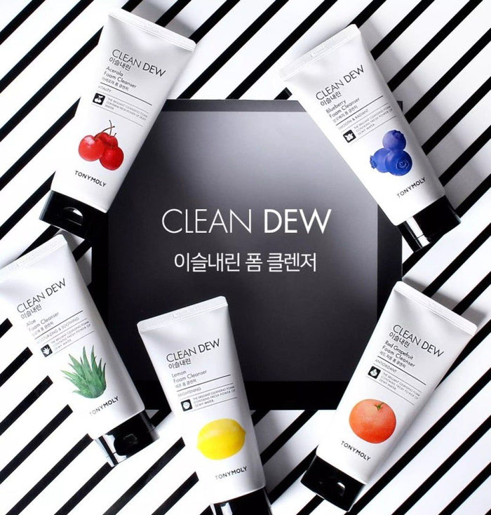 TONYMOLY Clean dew foam cleanser blueberry غسول الوجه بالبلوبيري