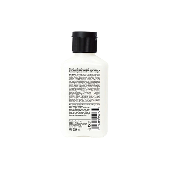 Hempz Travel-Size Fresh Coconut & Watermelon Herbal Body Moisturizer, Rear