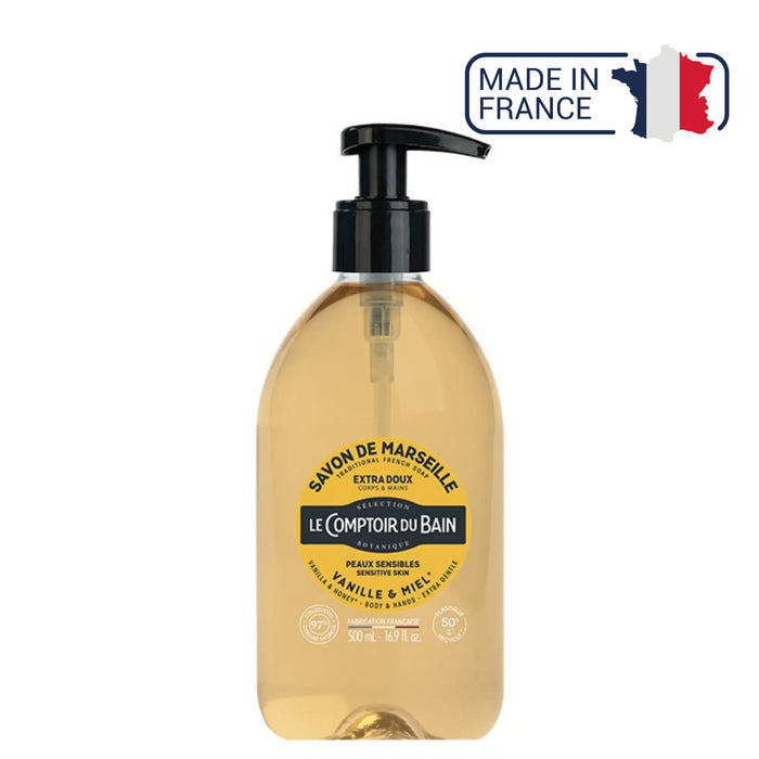 Vanilla Honey Liquid Marseille Soap - 500ml - Le Comptoir du Bain - My Podologie