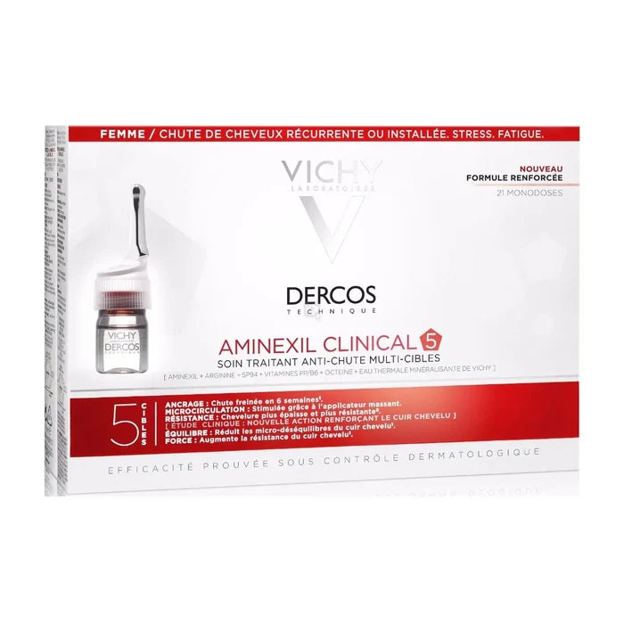 Vichy Dercos Aminexil Clinical 5 Women Anti-Hair Loss - 21 X 6ml