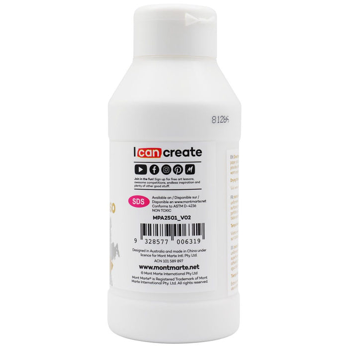 White Texture Gesso Premium 250ml (8.5oz)