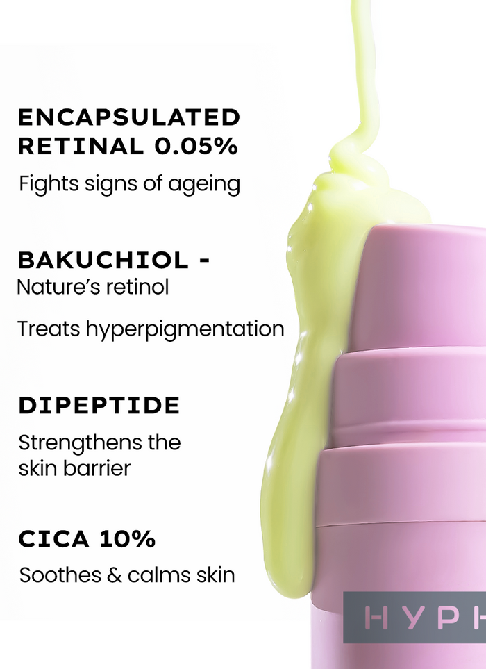 Hyphen 0.05% Retinal Reset Serum - texture and finish demo