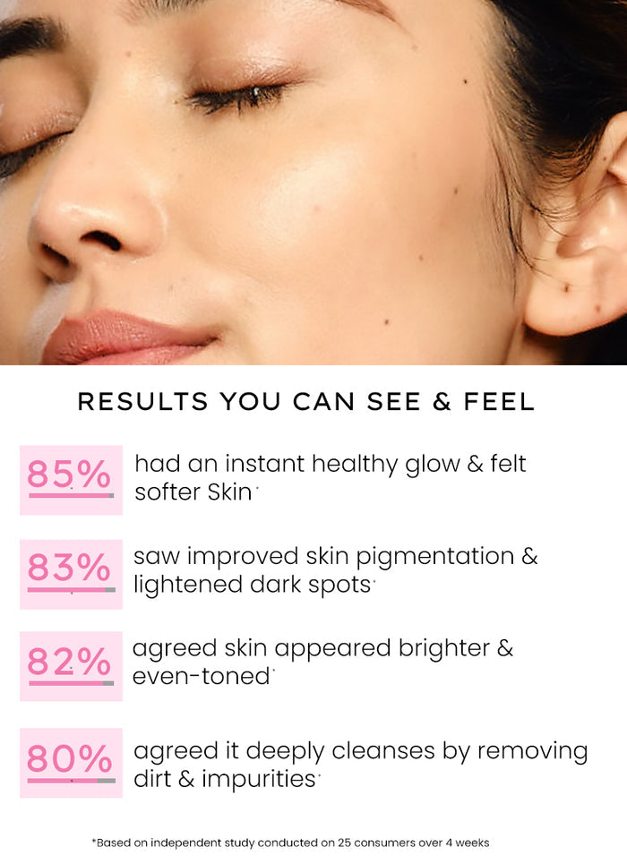 Hyphen 10% Fermented Rice Water Cleanser - 1% VIT C & 0.5% Glycolic Acid - texture and finish demo