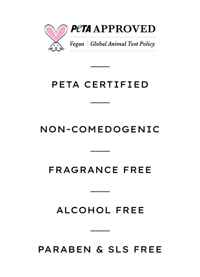 Hyphen 10% Fermented Rice Water Cleanser - 1% VIT C & 0.5% Glycolic Acid - ingredient synergy and formulation chart