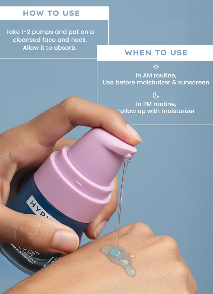 Hyphen 10% Peptide with 2% Copper Peptide Face Serum - ingredient synergy and formulation chart