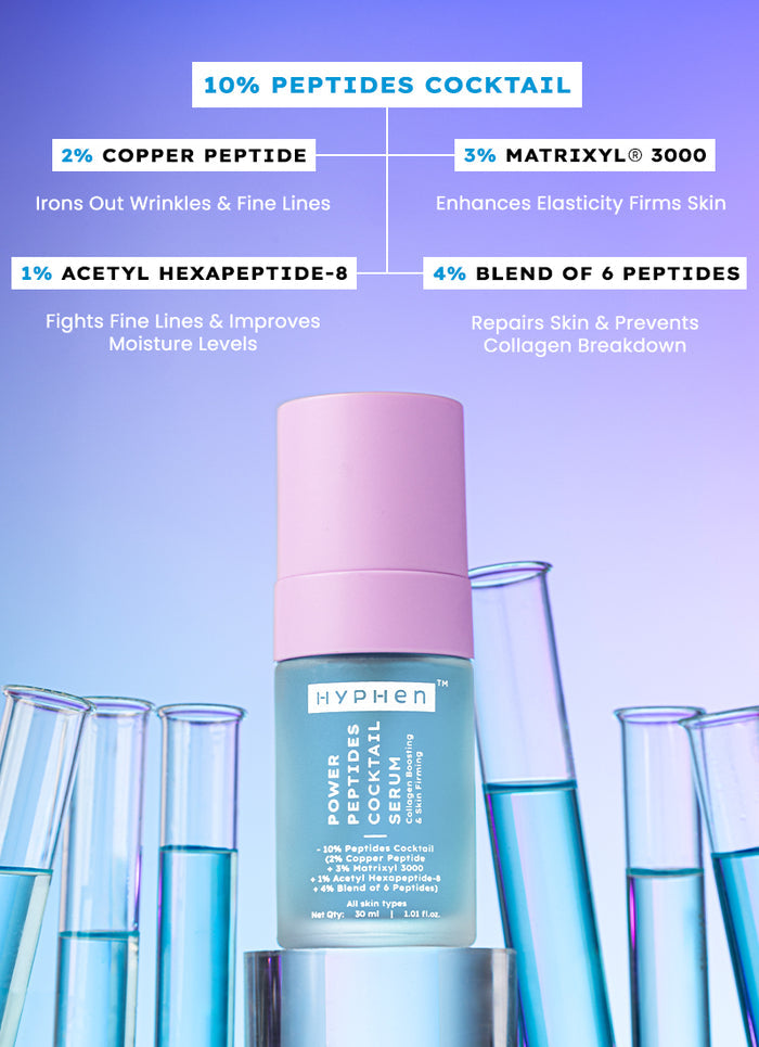 Hyphen 10% peptide with 2% copper peptide face serum - texture and finish demo
