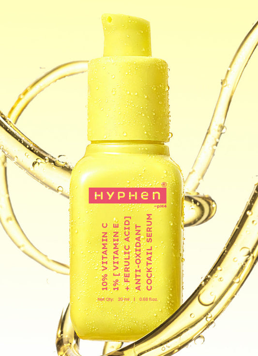 Hyphen 10% Vitamin C Serum with 1% [vitamin E + Ferulic Acid] - front pack shot