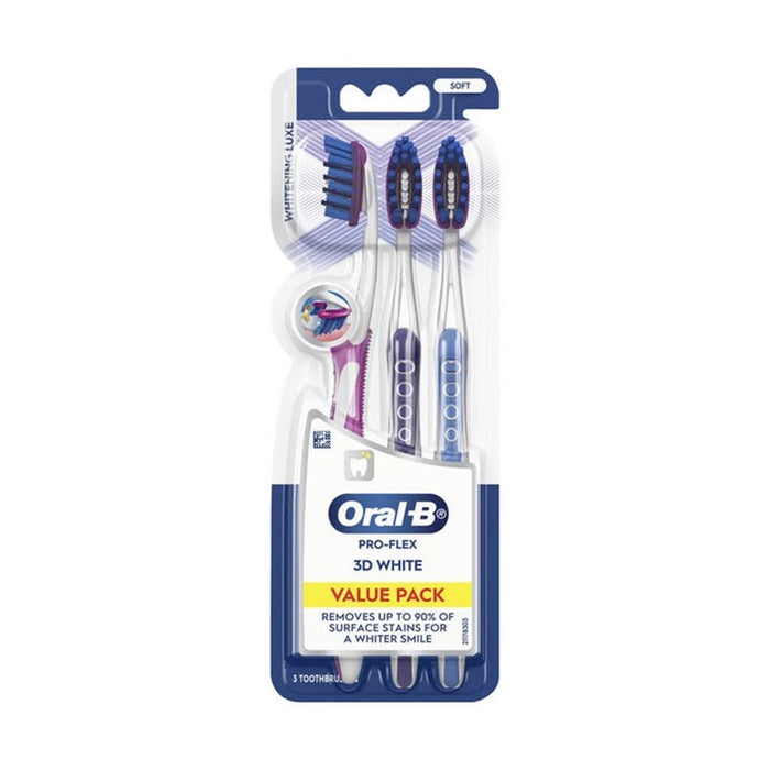 ORAL-B 3D White Luxe Toothbrush (Soft) 3s | Isetan KL Online Store