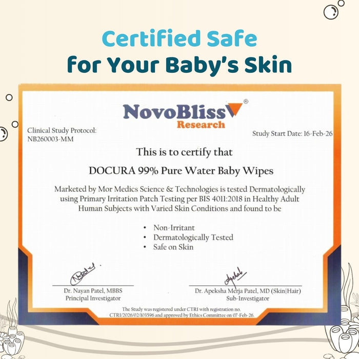 Certified Water wipes for kids