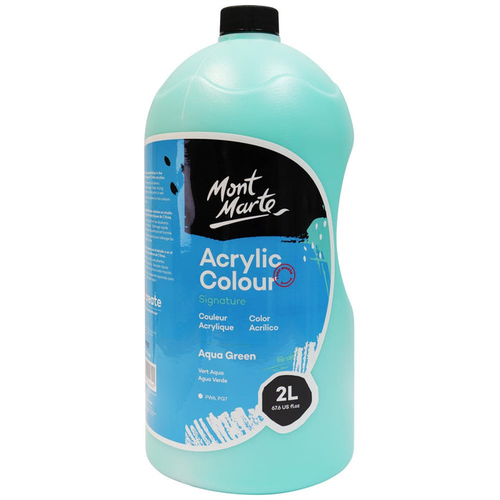 Acrylic Colour Paint Signature 2L (67.6 US fl.oz) Bottle – Aqua Green