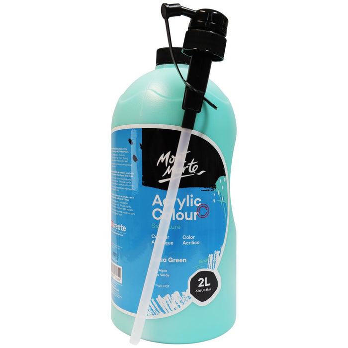Acrylic Colour Paint Signature 2L (67.6 US fl.oz) Bottle – Aqua Green
