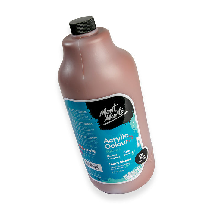 Acrylic Colour Paint Signature 2L (67.6 US fl.oz) Bottle – Burnt Sienna