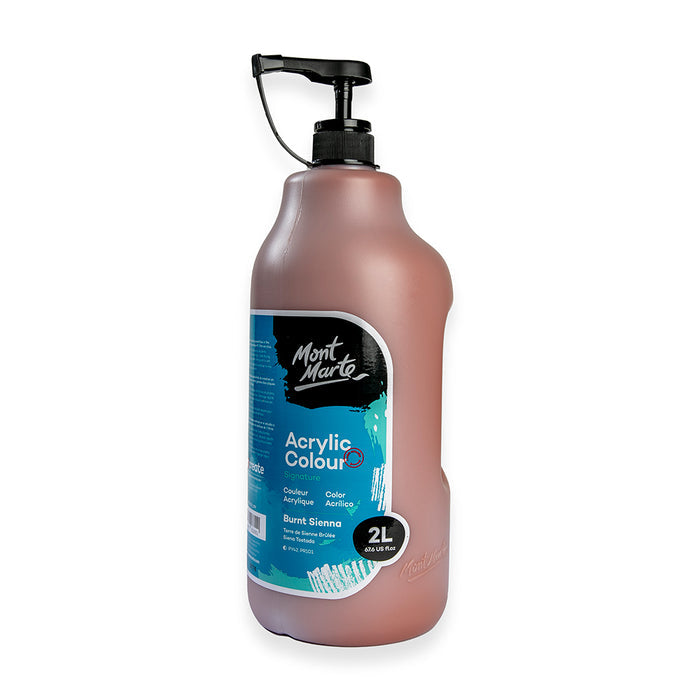 Acrylic Colour Paint Signature 2L (67.6 US fl.oz) Bottle – Burnt Sienna