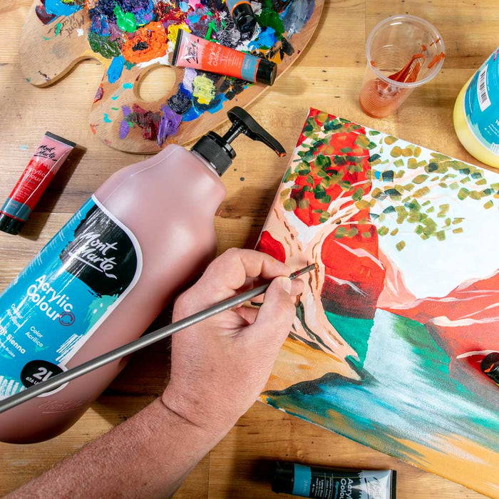 Acrylic Colour Paint Signature 2L (67.6 US fl.oz) Bottle – Burnt Sienna