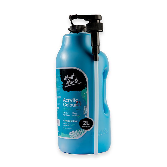 Acrylic Colour Paint Signature 2L (67.6 US fl.oz) Bottle – Cerulean Blue