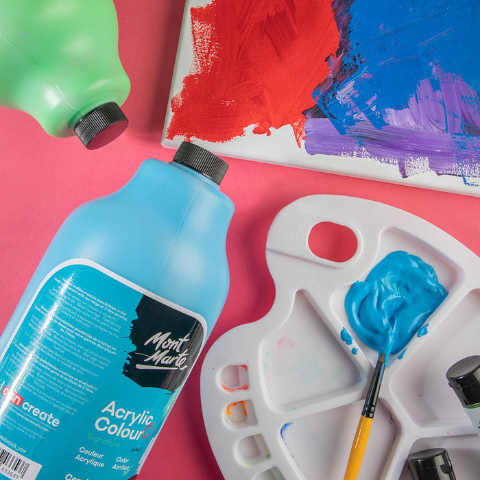 Acrylic Colour Paint Signature 2L (67.6 US fl.oz) Bottle – Cerulean Blue