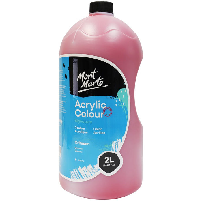 Acrylic Colour Paint Signature 2L (67.6 US fl.oz) Bottle – Crimson