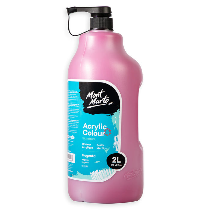 Acrylic Colour Paint Signature 2L (67.6 US fl.oz) Bottle – Magenta