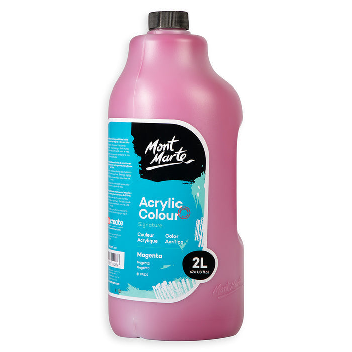 Acrylic Colour Paint Signature 2L (67.6 US fl.oz) Bottle – Magenta
