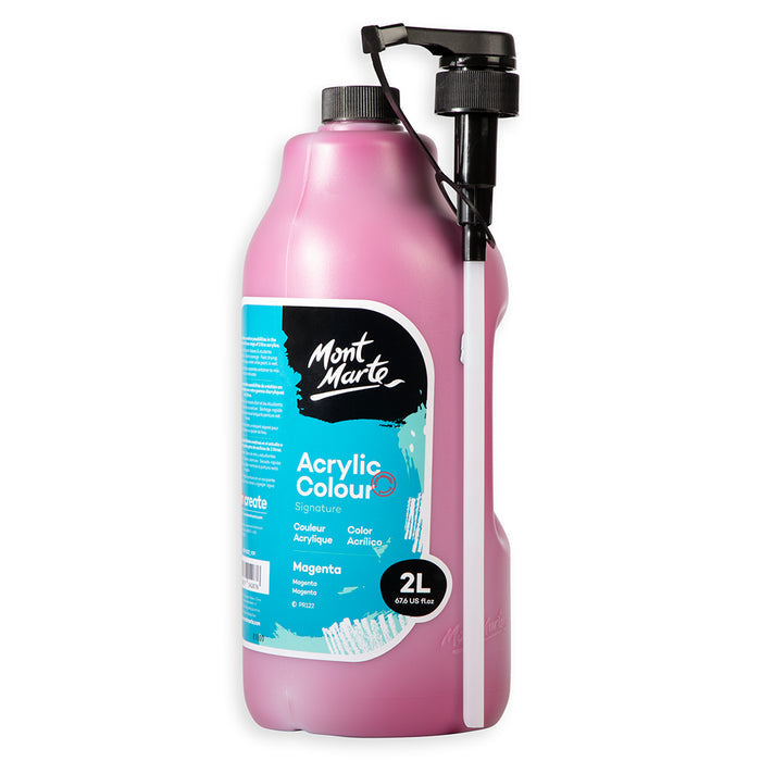 Acrylic Colour Paint Signature 2L (67.6 US fl.oz) Bottle – Magenta