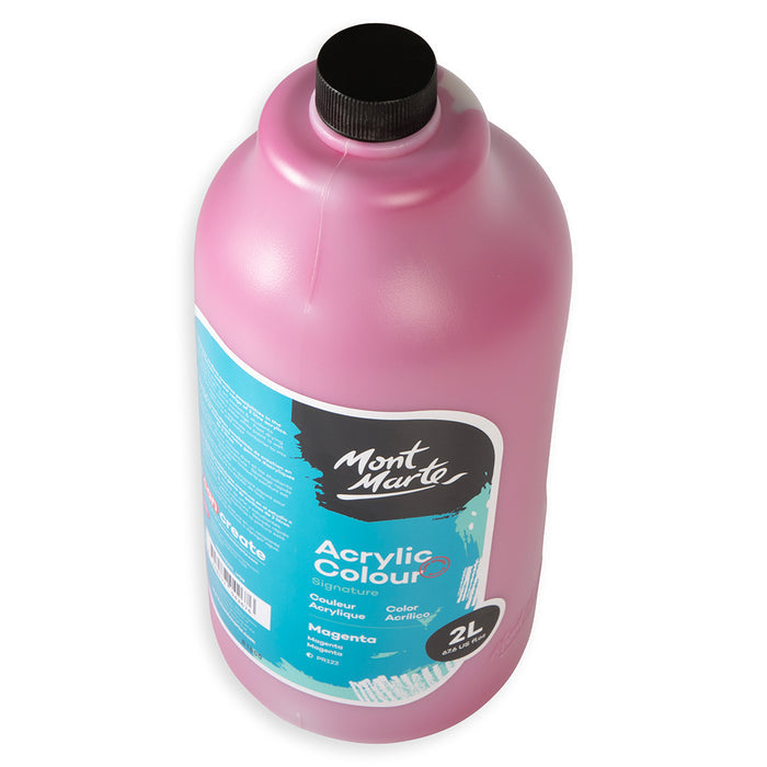Acrylic Colour Paint Signature 2L (67.6 US fl.oz) Bottle – Magenta