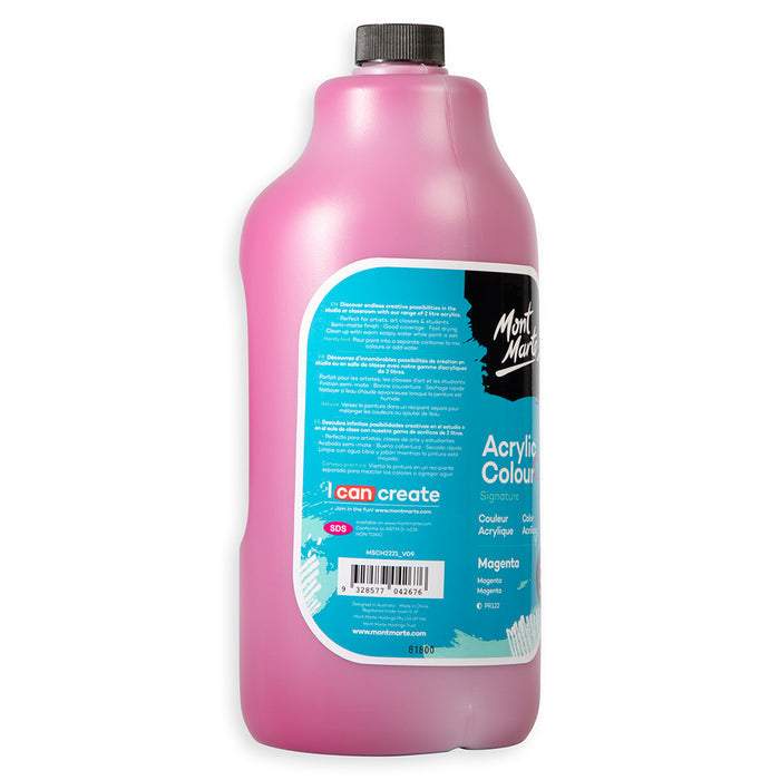 Acrylic Colour Paint Signature 2L (67.6 US fl.oz) Bottle – Magenta