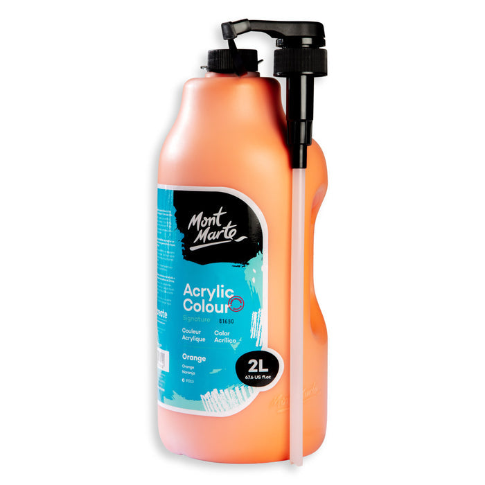 Acrylic Colour Paint Signature 2L (67.6 US fl.oz) Bottle – Orange