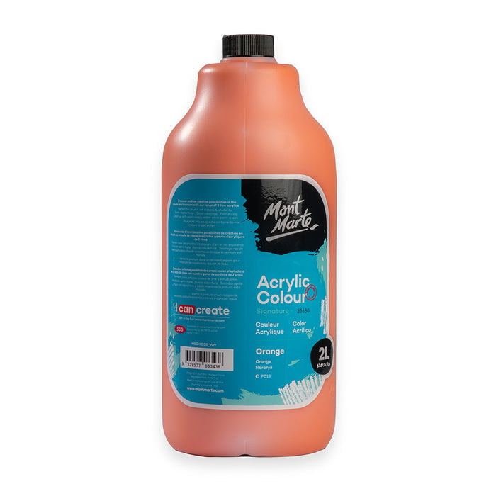 Acrylic Colour Paint Signature 2L (67.6 US fl.oz) Bottle – Orange