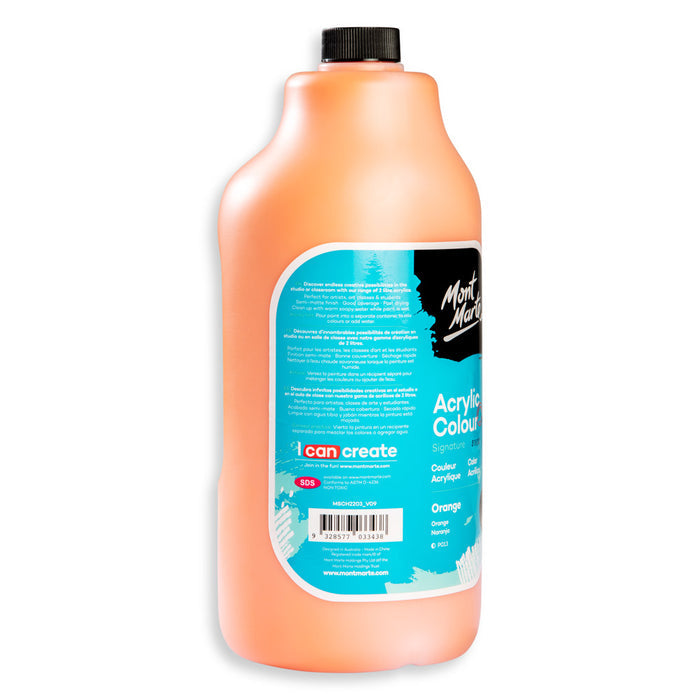 Acrylic Colour Paint Signature 2L (67.6 US fl.oz) Bottle – Orange