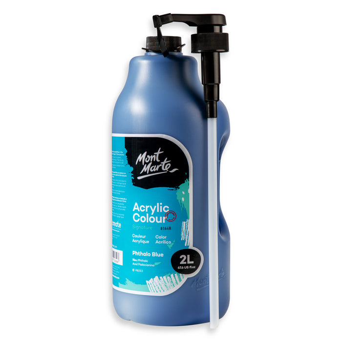 Acrylic Colour Paint Signature 2L (67.6 US fl.oz) Bottle – Phthalo Blue
