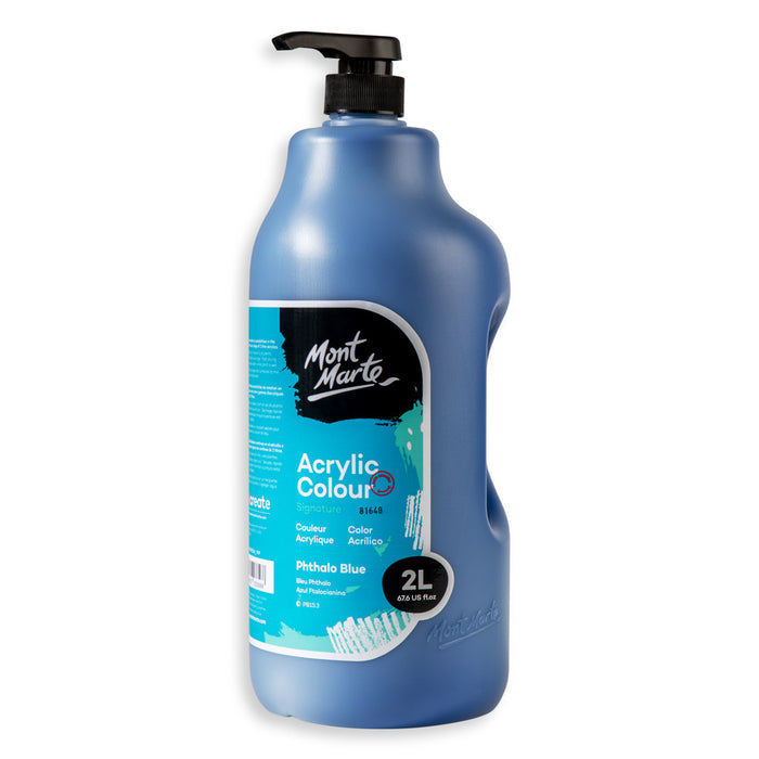Acrylic Colour Paint Signature 2L (67.6 US fl.oz) Bottle – Phthalo Blue
