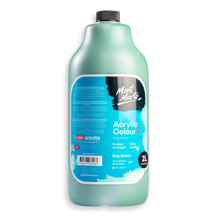 Acrylic Colour Paint Signature 2L (67.6 US fl.oz) Bottle – Sap Green